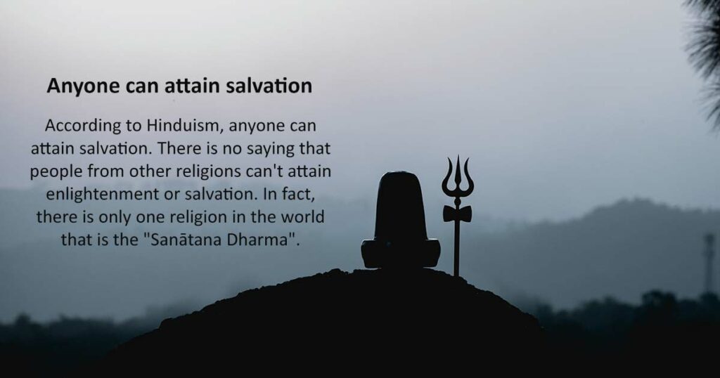 Anyone can attain salvation
